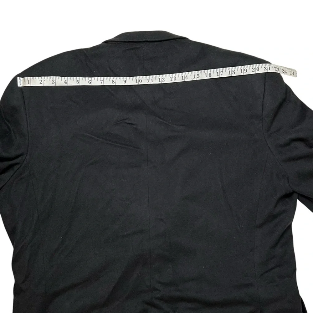 Italy 100% Cashmere 2 Button Black Blazer Sports Jacket SZ XL 48 Bloke Giorgio V
